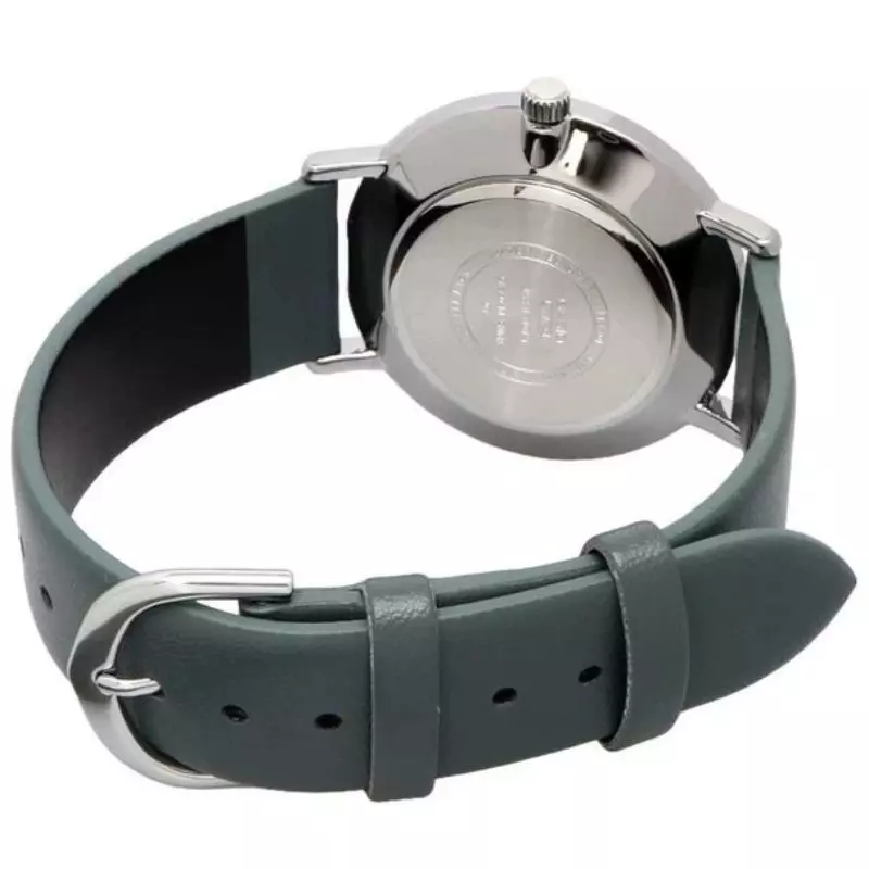 Reloj Casio Standard anal gico de cuarzo con correa de cuero y esfera gris MTP VT04L 8E-3