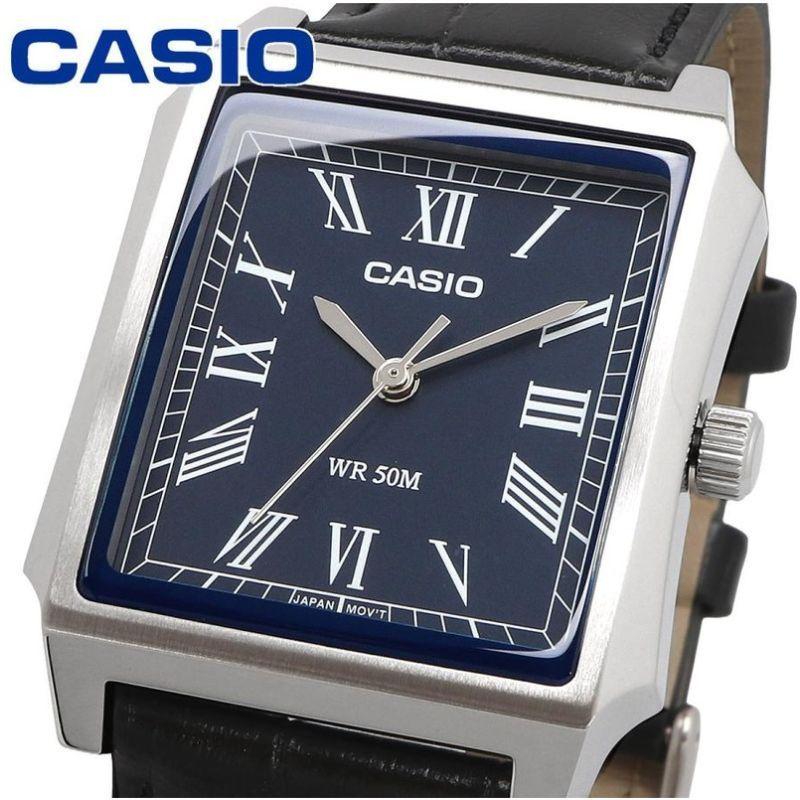 Reloj Casio Tank An logo MTP B190L 2BV Caja Acero-1