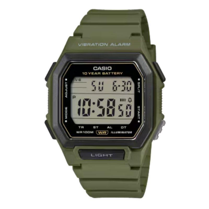 Reloj Casio Vintage Vibration Alarm W 738H 3AV 10 A os de Bater a-0
