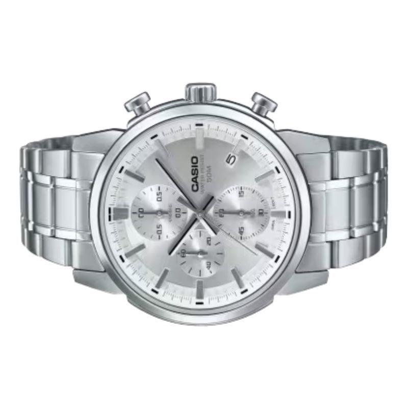 Reloj Anal gico Casio MTP E510D 7AV Plateado Hombre-2
