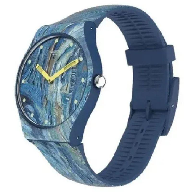 Reloj Swatch MOMA SUOZ335 THE STARRY NIGHT BY VINCENT VAN GOGH-1