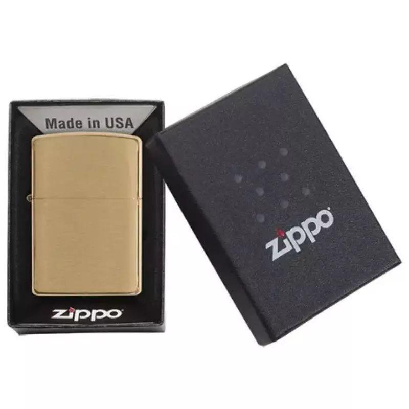 Encendedor Zippo Classic Brushed Brass Dorado ZP204B-3
