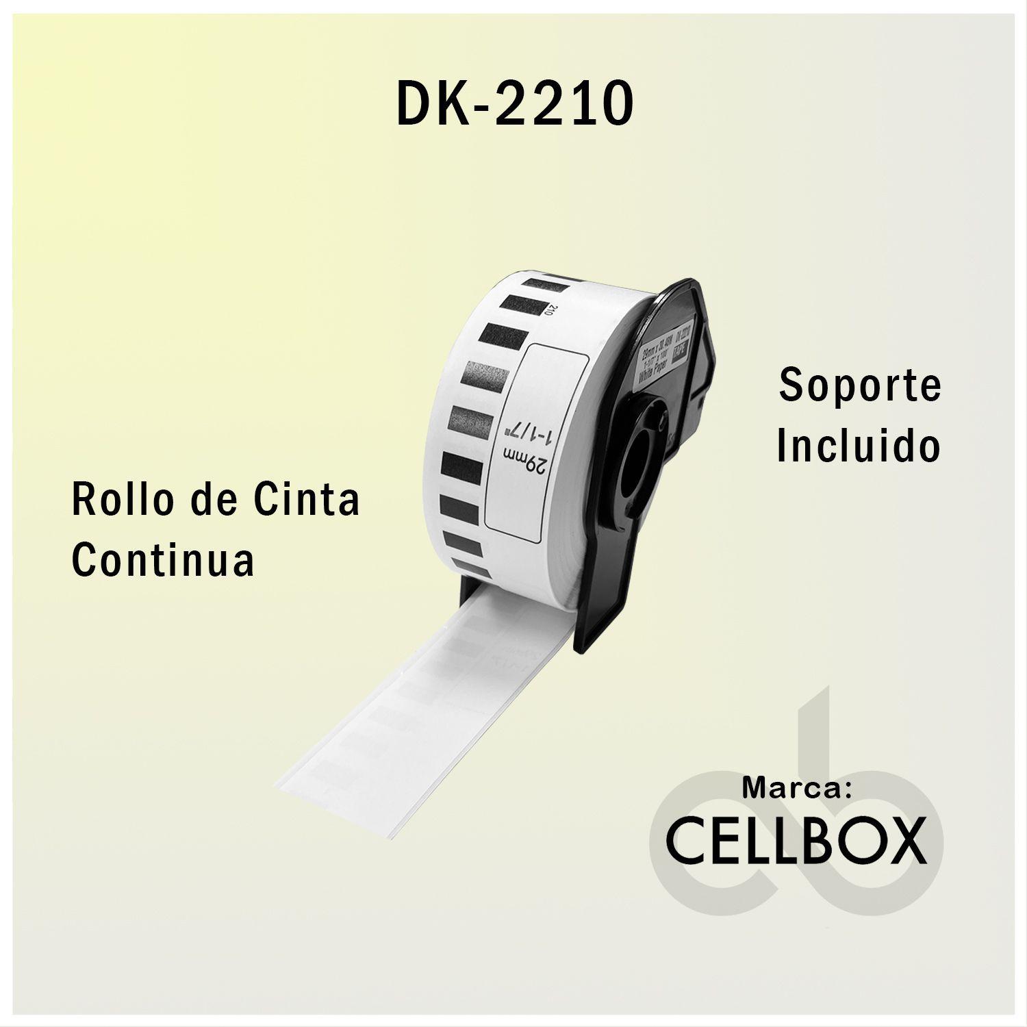 ROLLO CONTINUO DE ETIQUETAS C2B-DK-2210-2