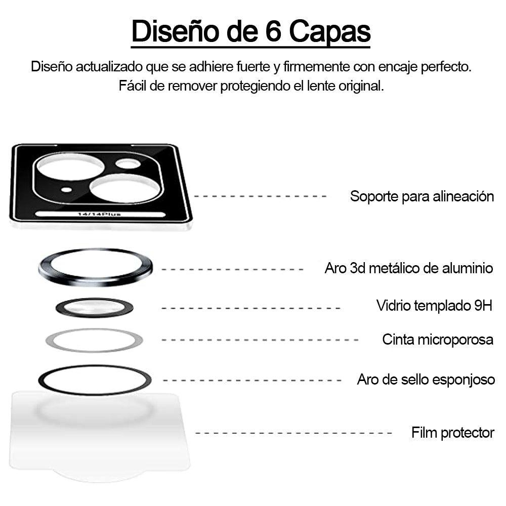 Protector Lente Aluminio Iphone 15 / 15 Plus-2