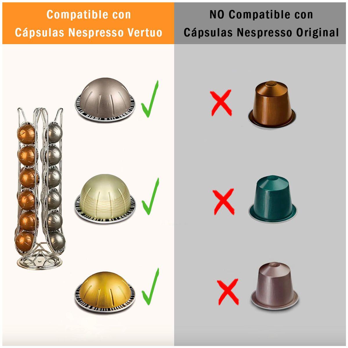 Porta Capsulas Nespresso Plata YZ1618 - 24 Capsulas Vertuo-3