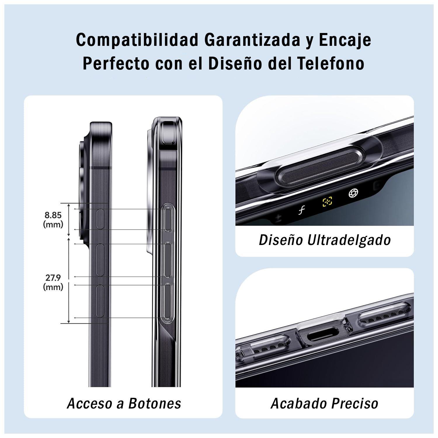 Carcasa Voorca Rígida Delgada Iphone 16 Pro-4