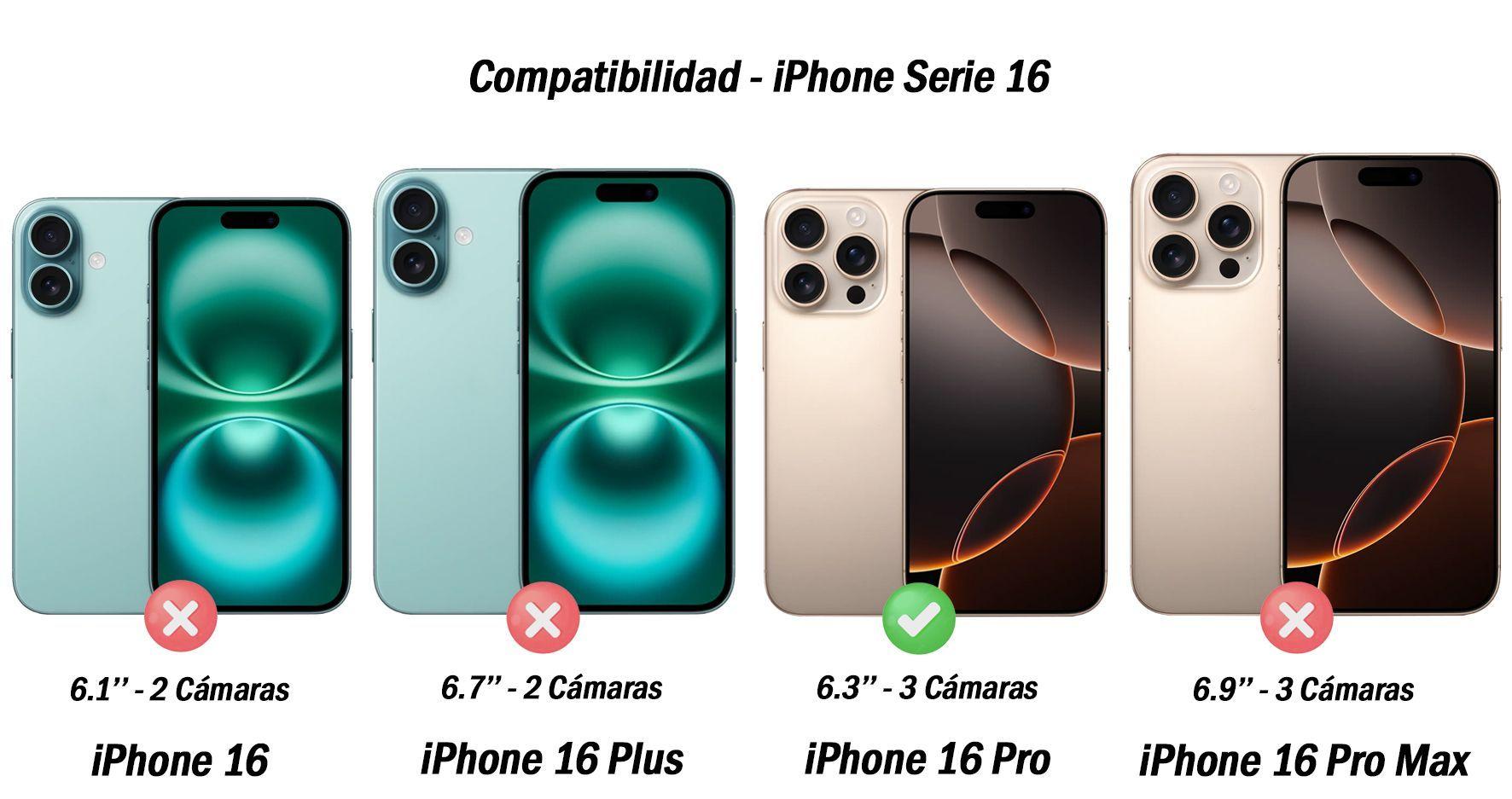 Carcasa Voorca Rígida Delgada Iphone 16 Pro-7