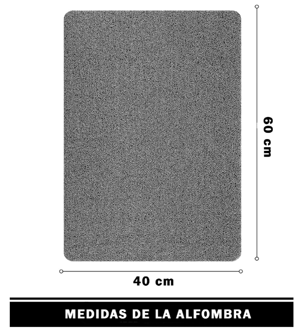 ALFOMBRA 60 X 40 CM PISO BAÑO DUCHA ANTIDESLIZANTE PVC-2