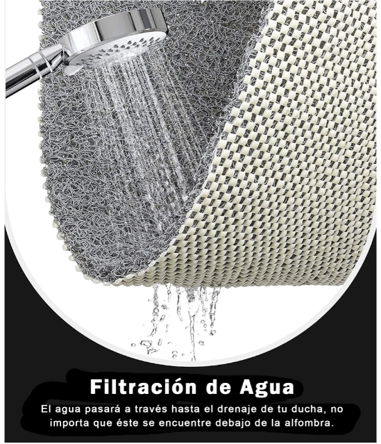 ALFOMBRA 60 X 40 CM PISO BAÑO DUCHA ANTIDESLIZANTE PVC-3