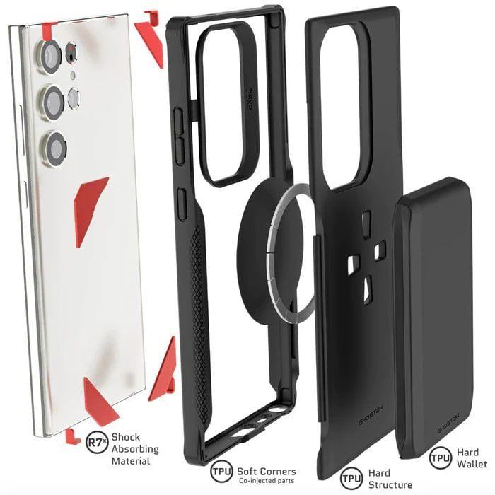 Carcasa Ghostek Exec Samsung S23 Ultra Negra-3