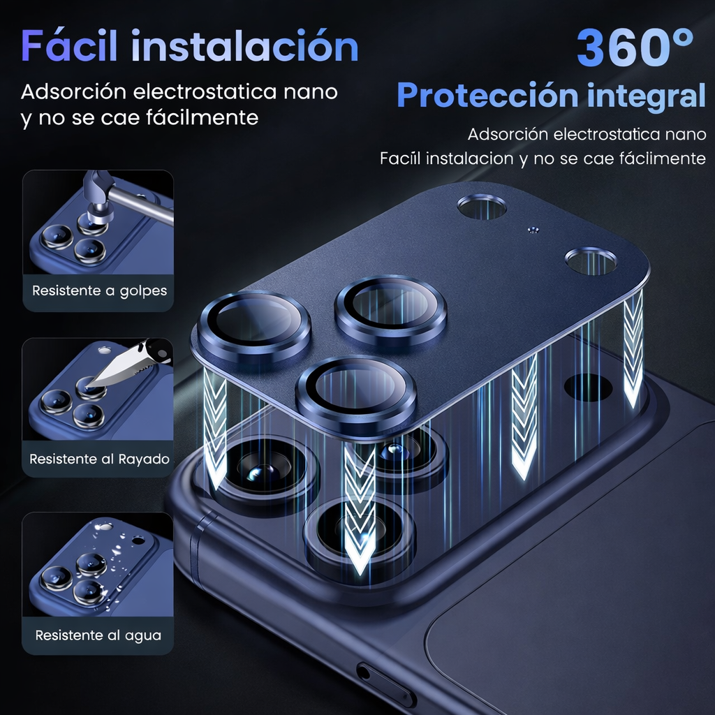 Protector Aluminio Modulo Camara Iphone 17 Pro Max -2