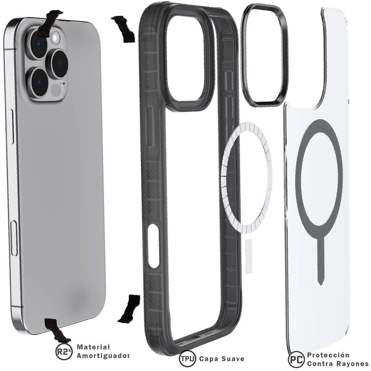 Carcasa Ghostek Covert Iphone 16 Pro Max - Negra-3