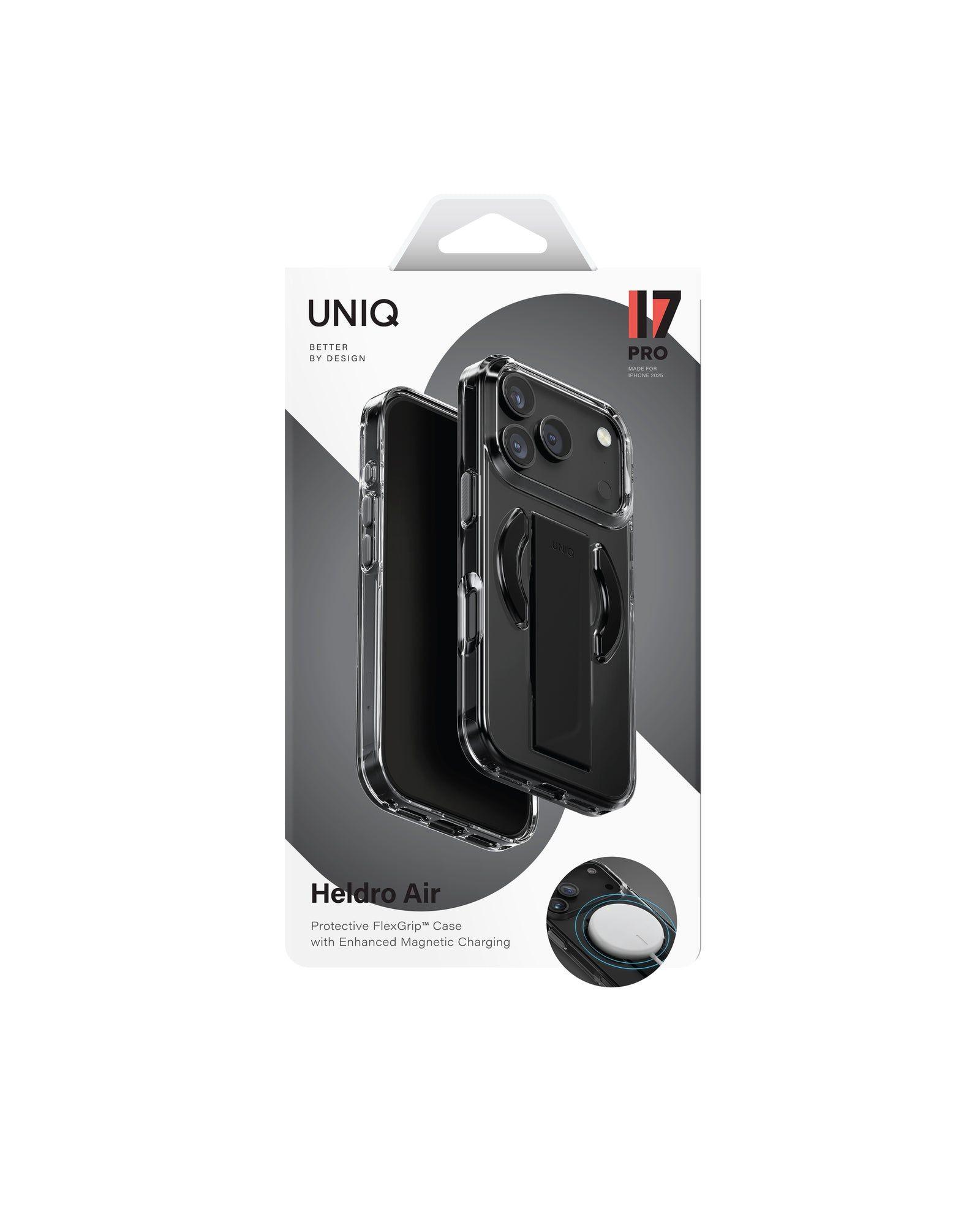 Carcasa Uniq Heldro Air Magsafe Iphone 17 Pro - Negra Traslucida-3