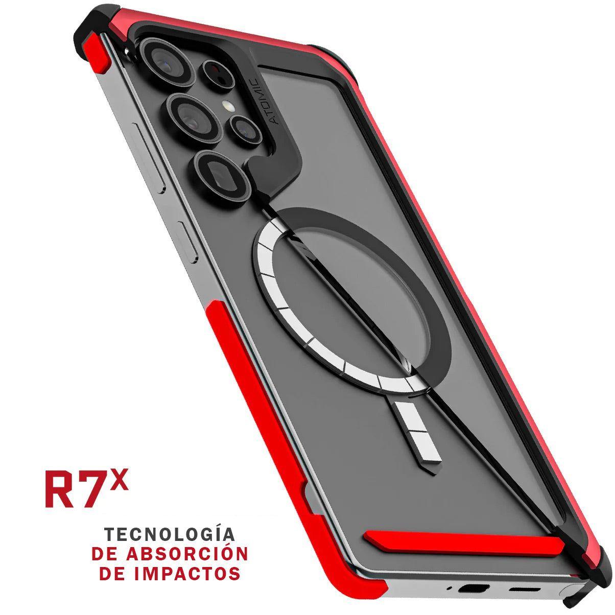 Carcasa Ghostek Atomic Slim Magsafe Samsung S25 Ultra Roja-4