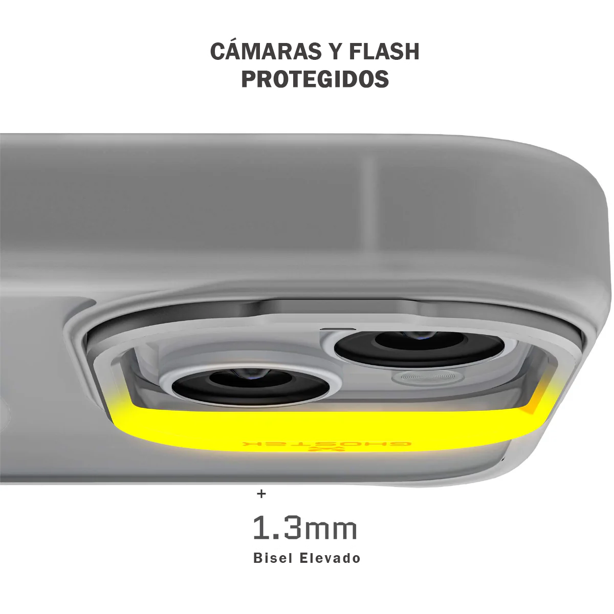 Carcasa Ghostek Kickcam Iphone 15 / 14 / 13 - Blanca-3