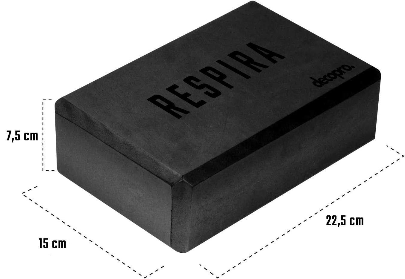 Pack de 2 Cubos de Yoga EVA /  Negro - Decopro-4