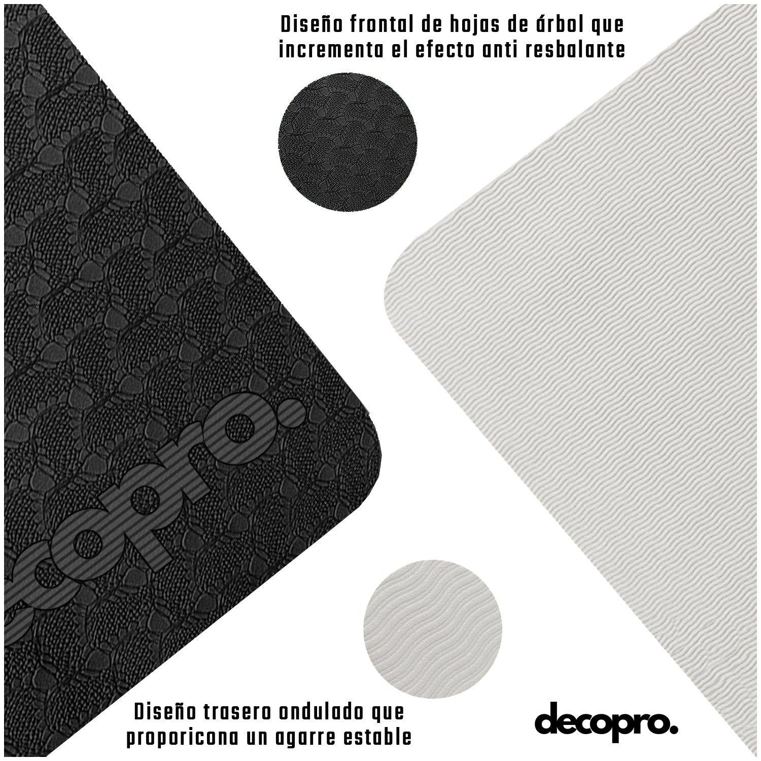 Mat Yoga Negro / Gris - Decopro-2