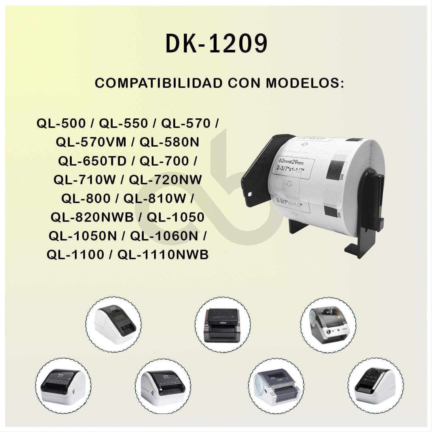 ROLLO DE ETIQUETAS C2B-DK-1209 - 800 ETIQUETAS-3
