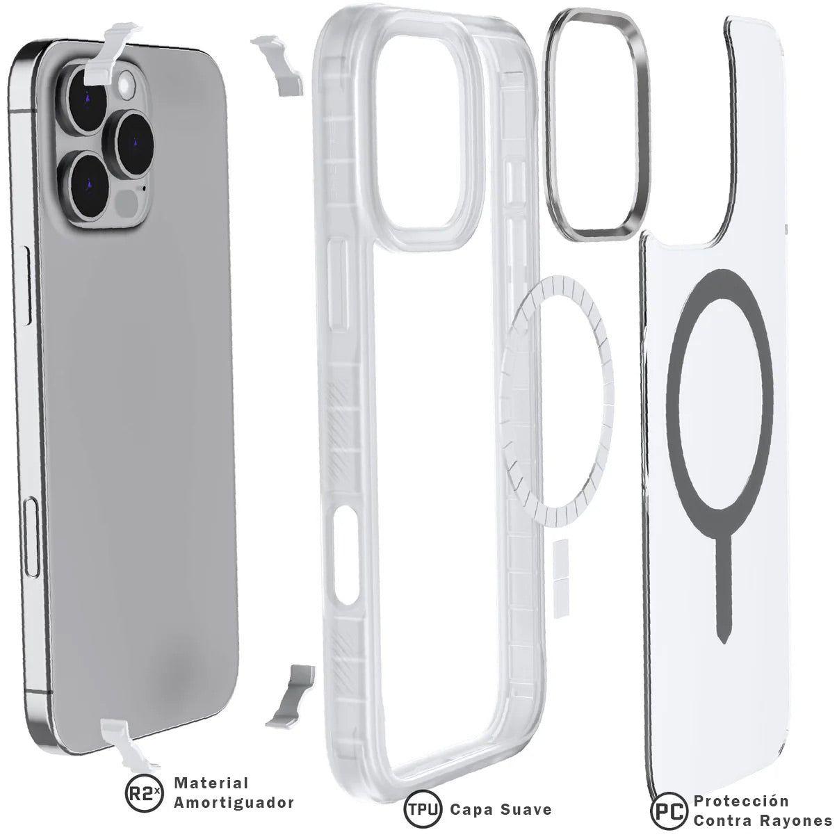 Carcasa Ghostek Covert Iphone 16 Pro - Transparente-2