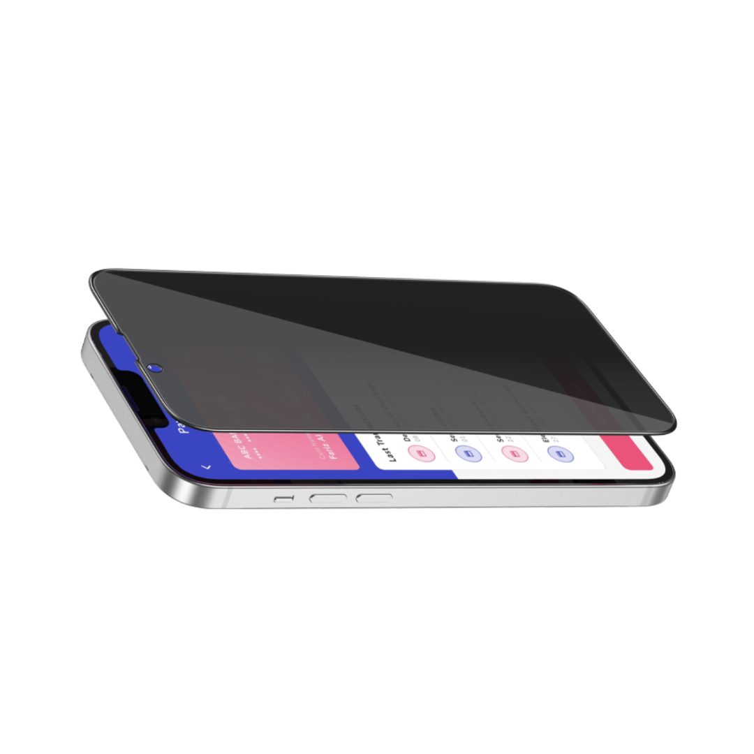Lamina Antiespia de Vidrio Templado Compatible con Iphone 13 / 13 Pro / 14 / 16e / 17e-2