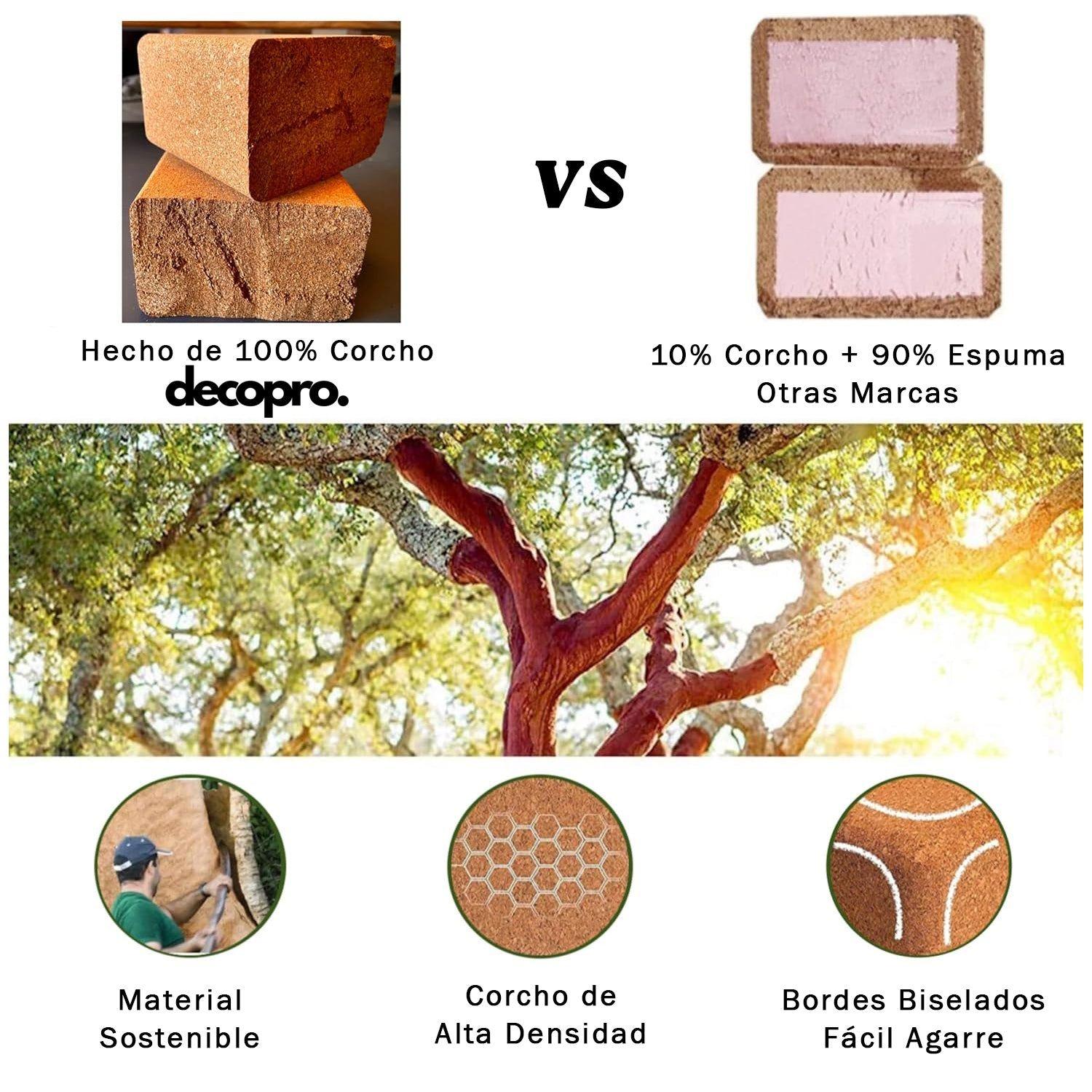 Pack de 2Cubos de Yoga /  Corcho - Decopro-4