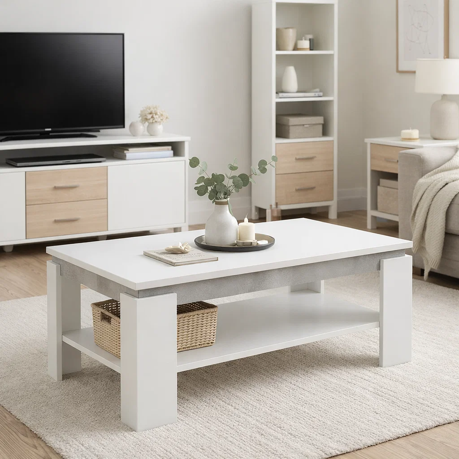 Mesa De Centro Oslo Blanca-2