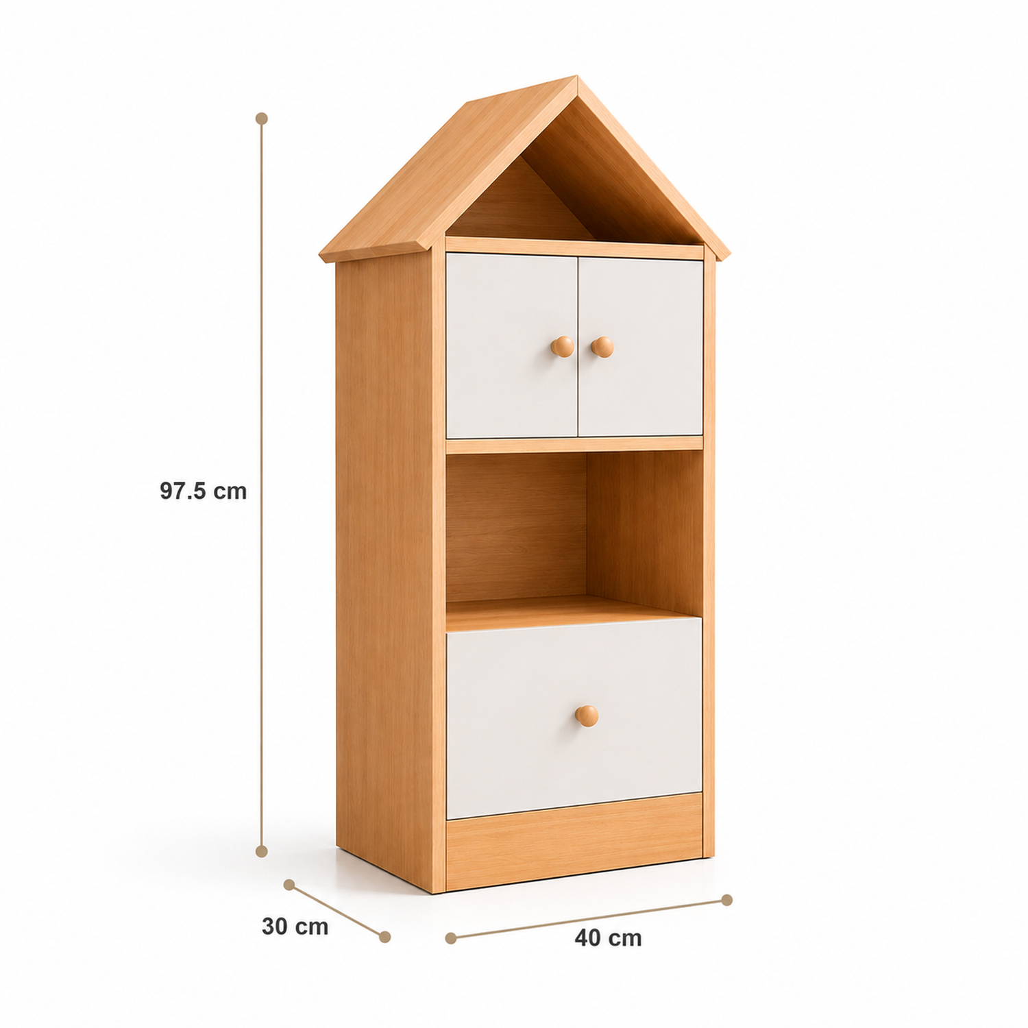 Estantería Madera Organizadora Para Niños-3