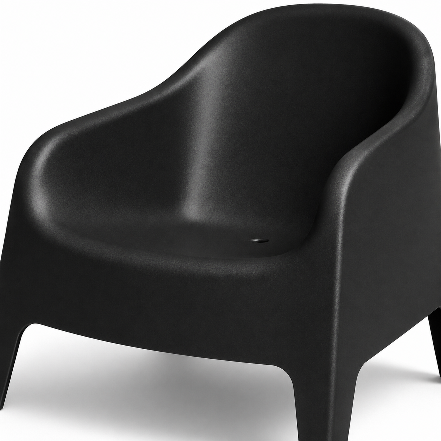 Sillón Individual Plástico Exterior Negro-5