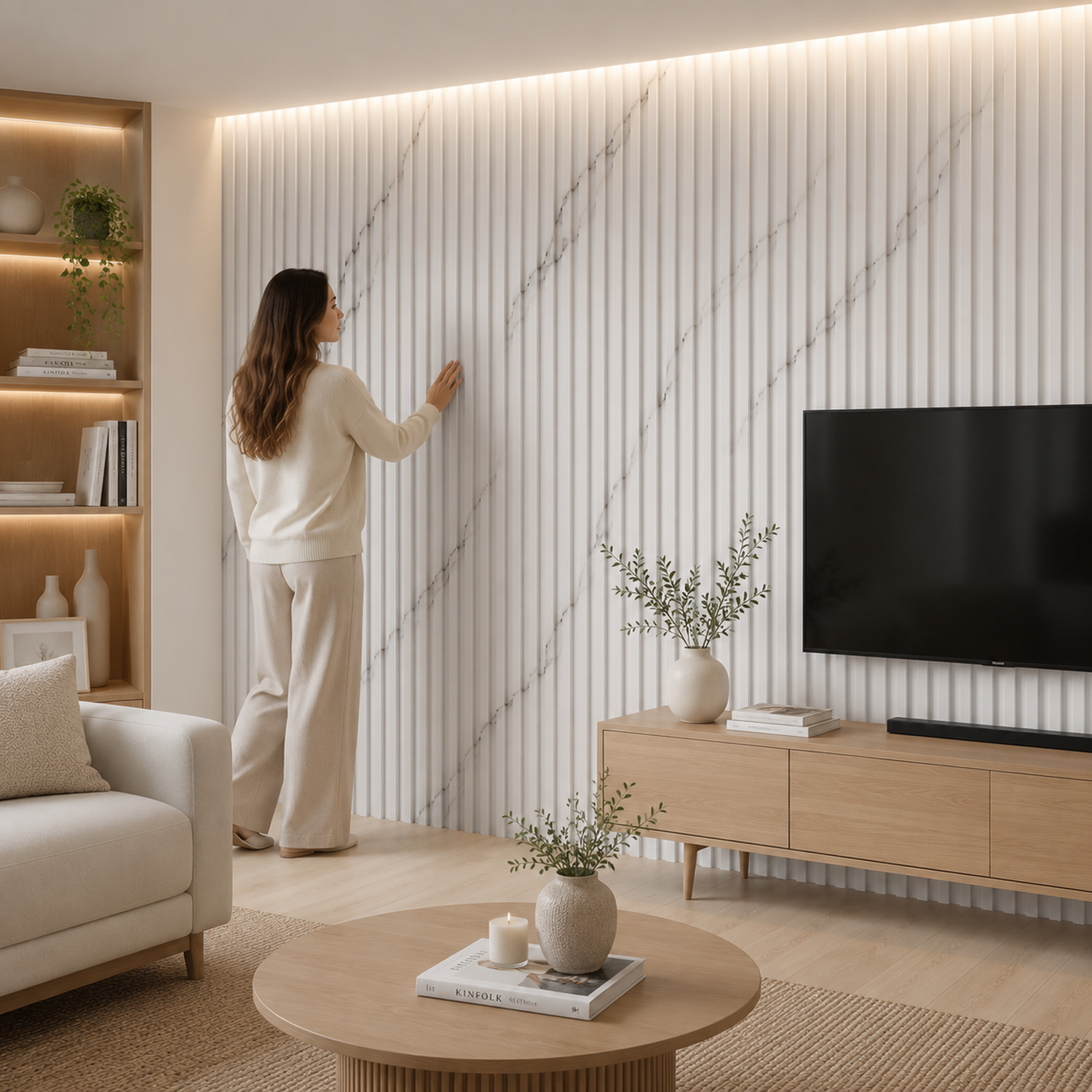 Panel decorativo PVC color Marble 280x16x2,3cm Caja 16 piezas-2