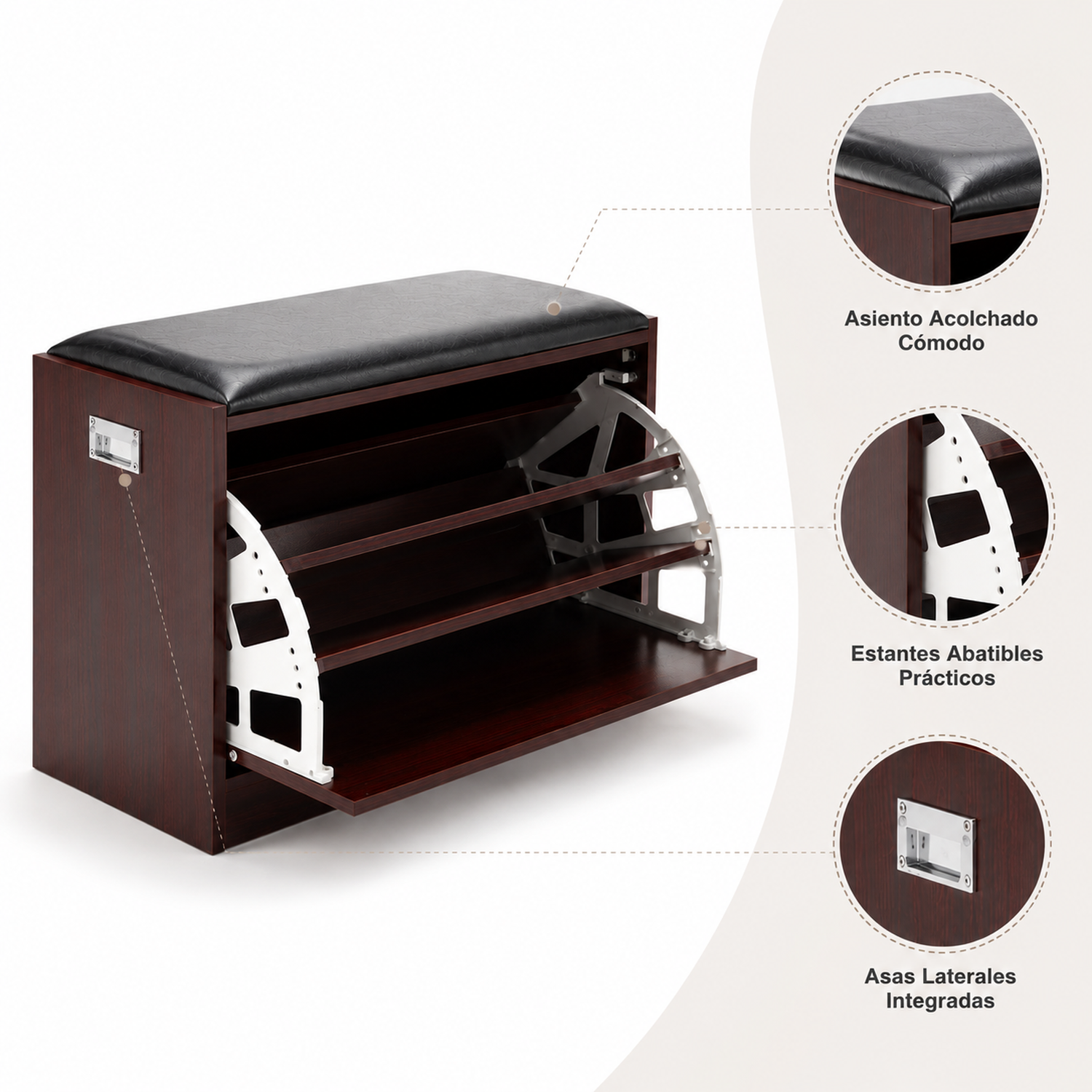 Mueble Zapatero con Cojín-4