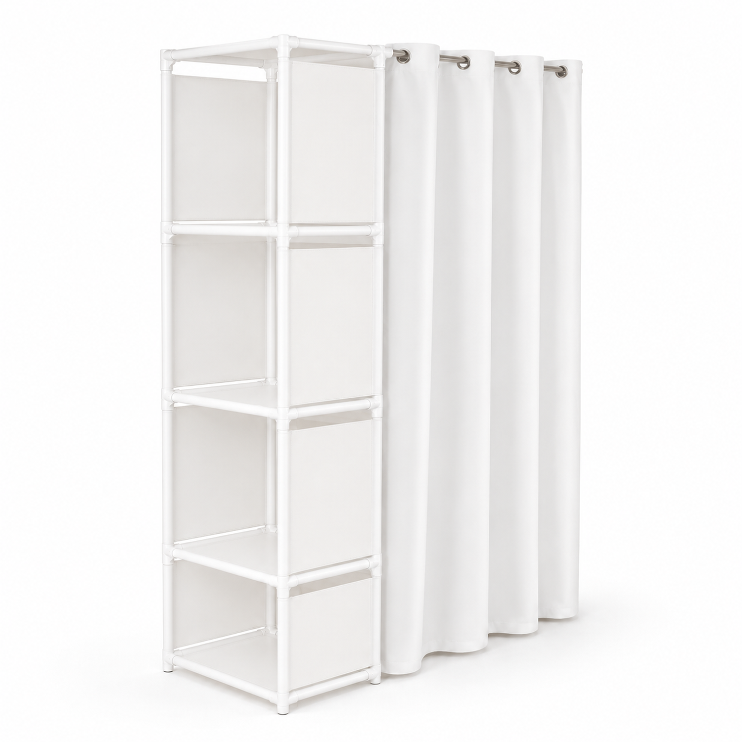 Closet organizador plegable blanco-0