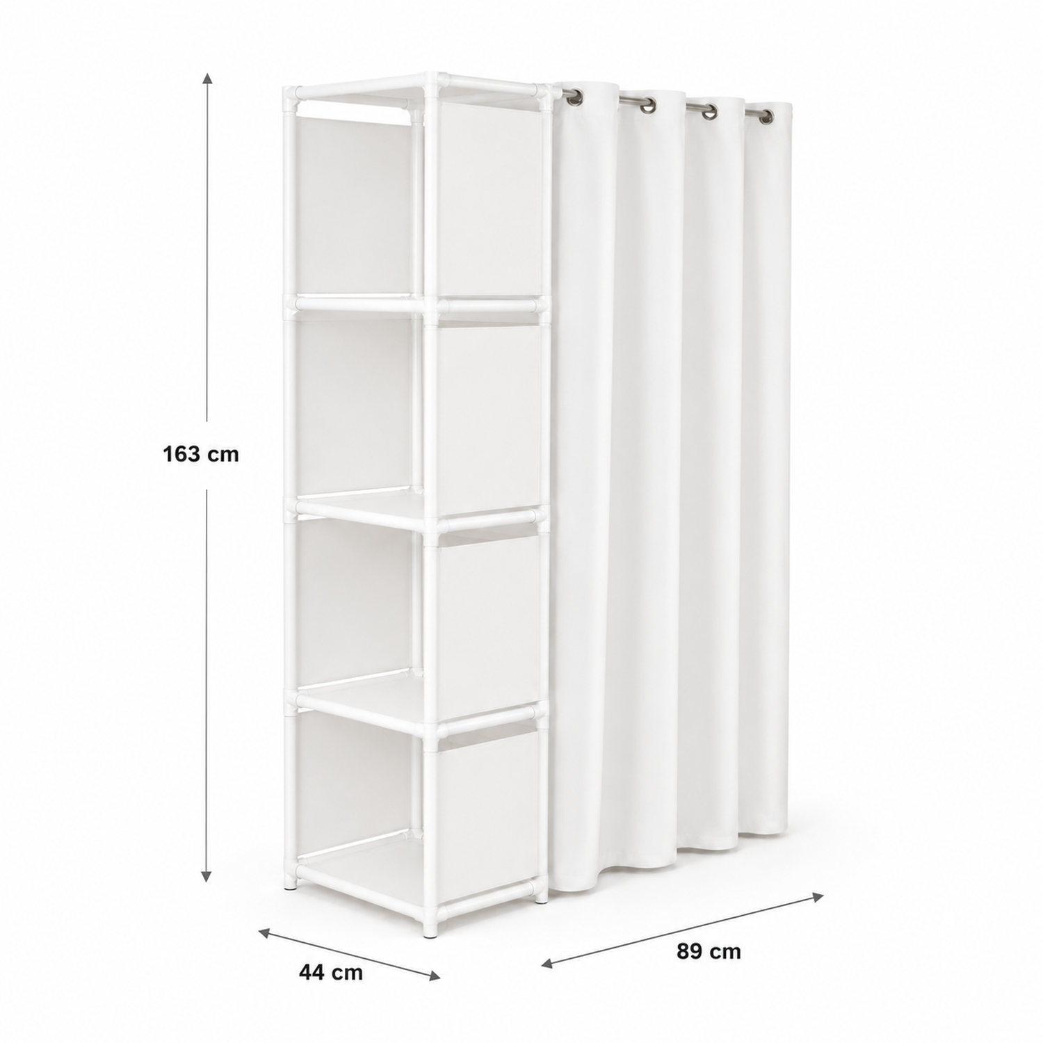 Closet organizador plegable blanco-3