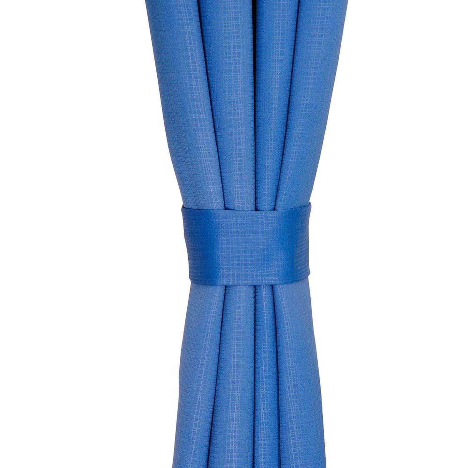 Set de cortinas Embossed azul, Masel-0