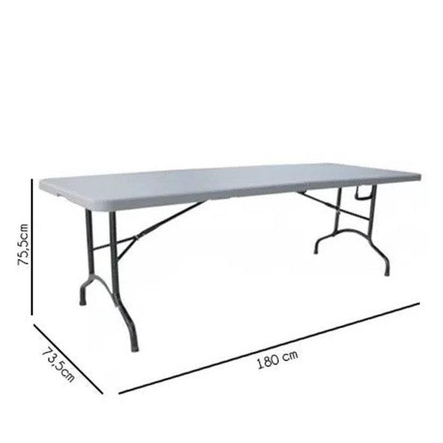 Mesa Plegable 180 cm color Blanco-1