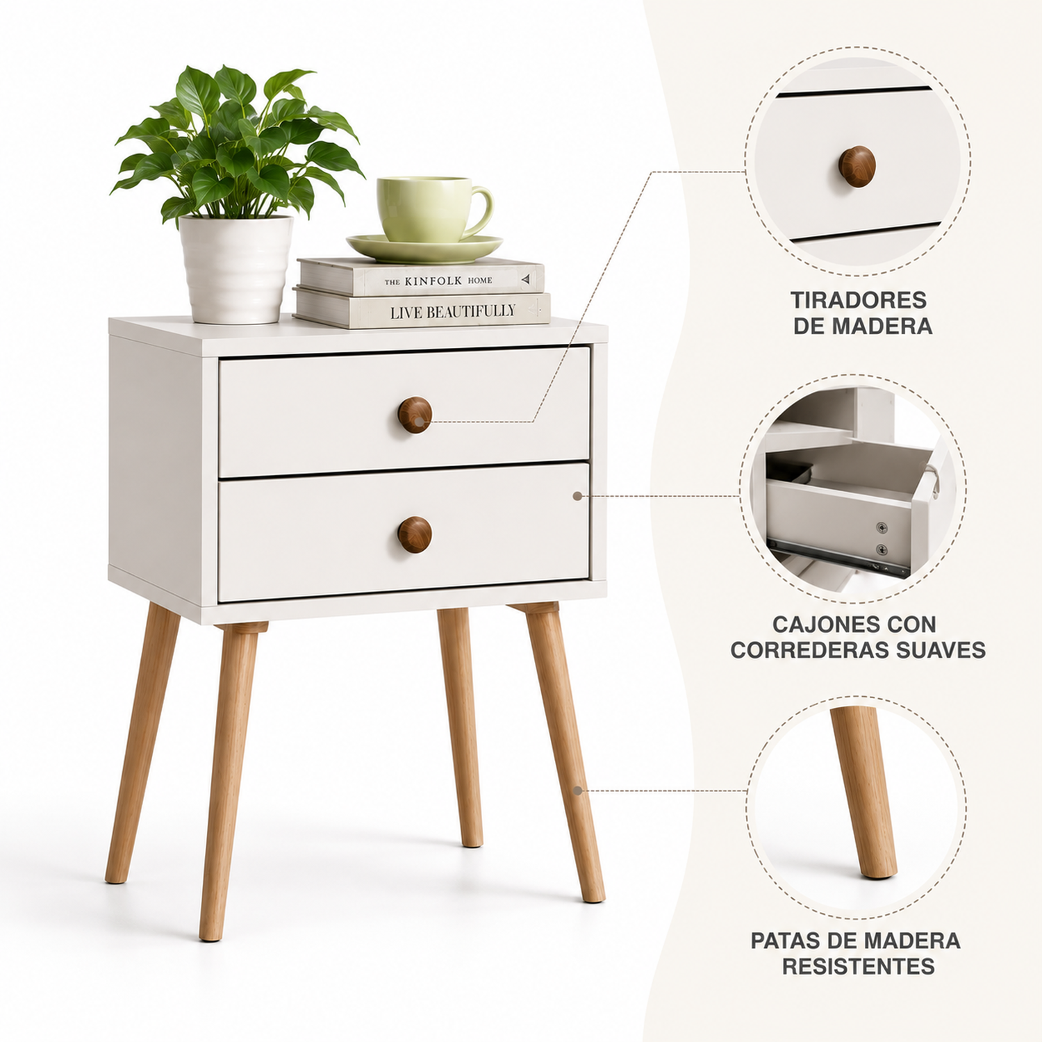 Velador Doble Eames White-1
