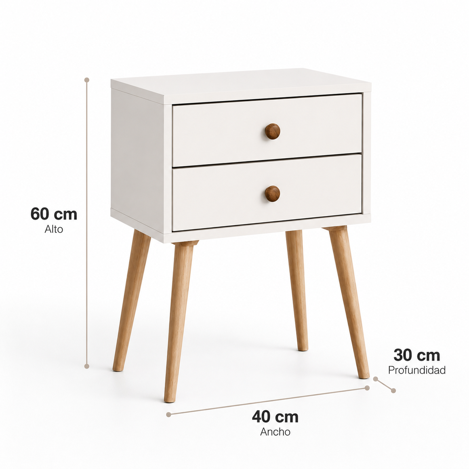 Velador Doble Eames White-2