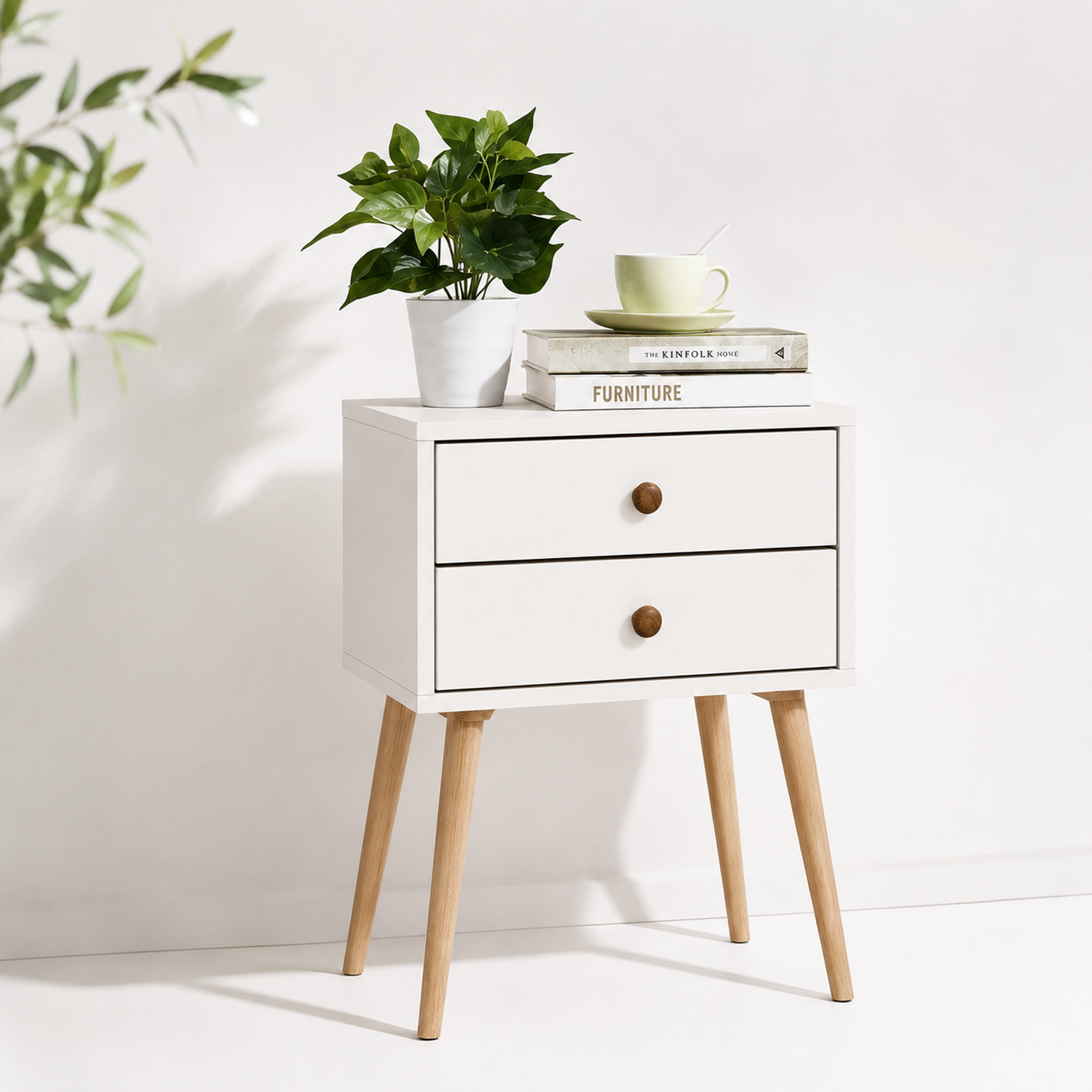 Velador Doble Eames White-4