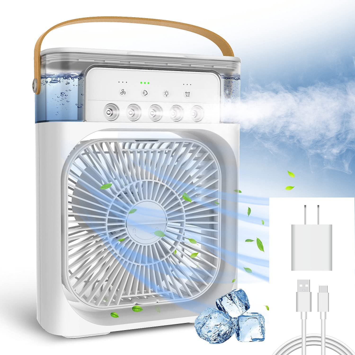 Aire acondicionado portatil con tanque enfriador 600ml-1