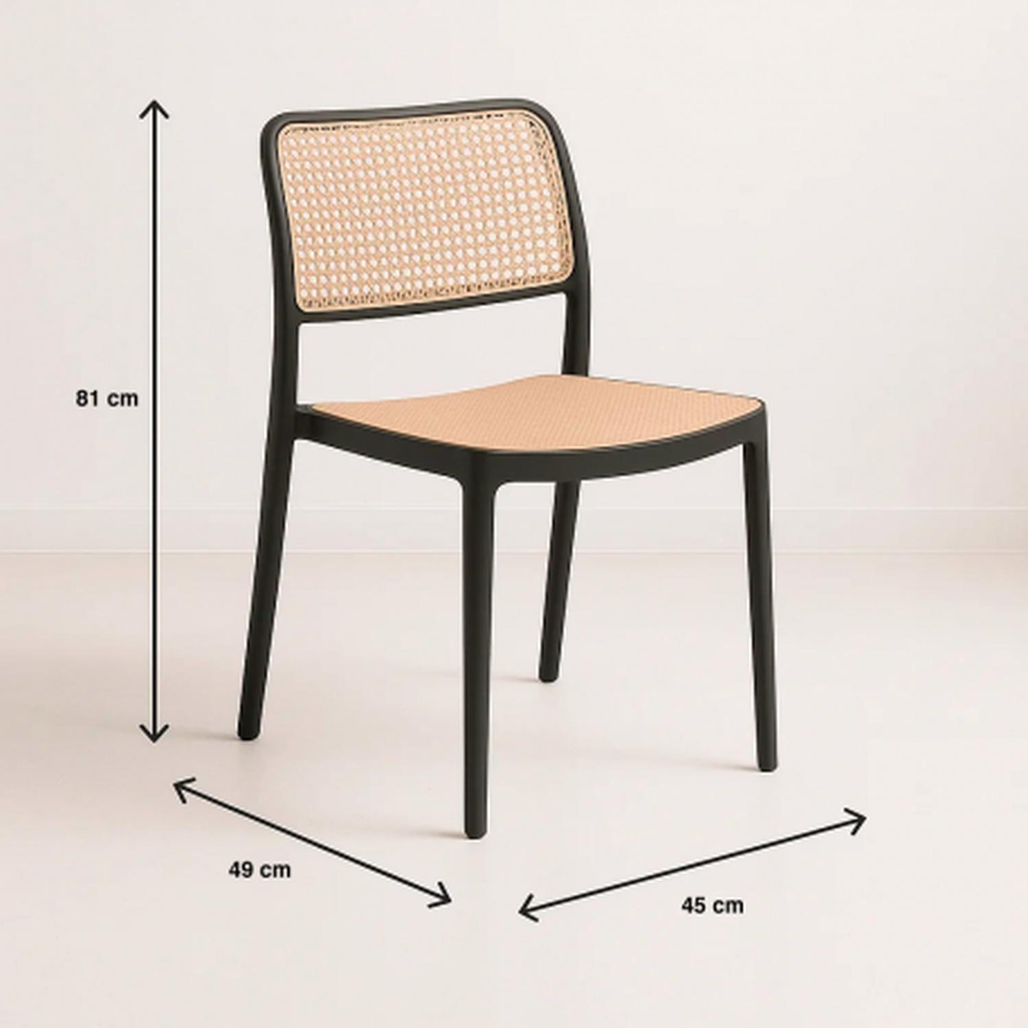Silla Comedor Marques Negra-3