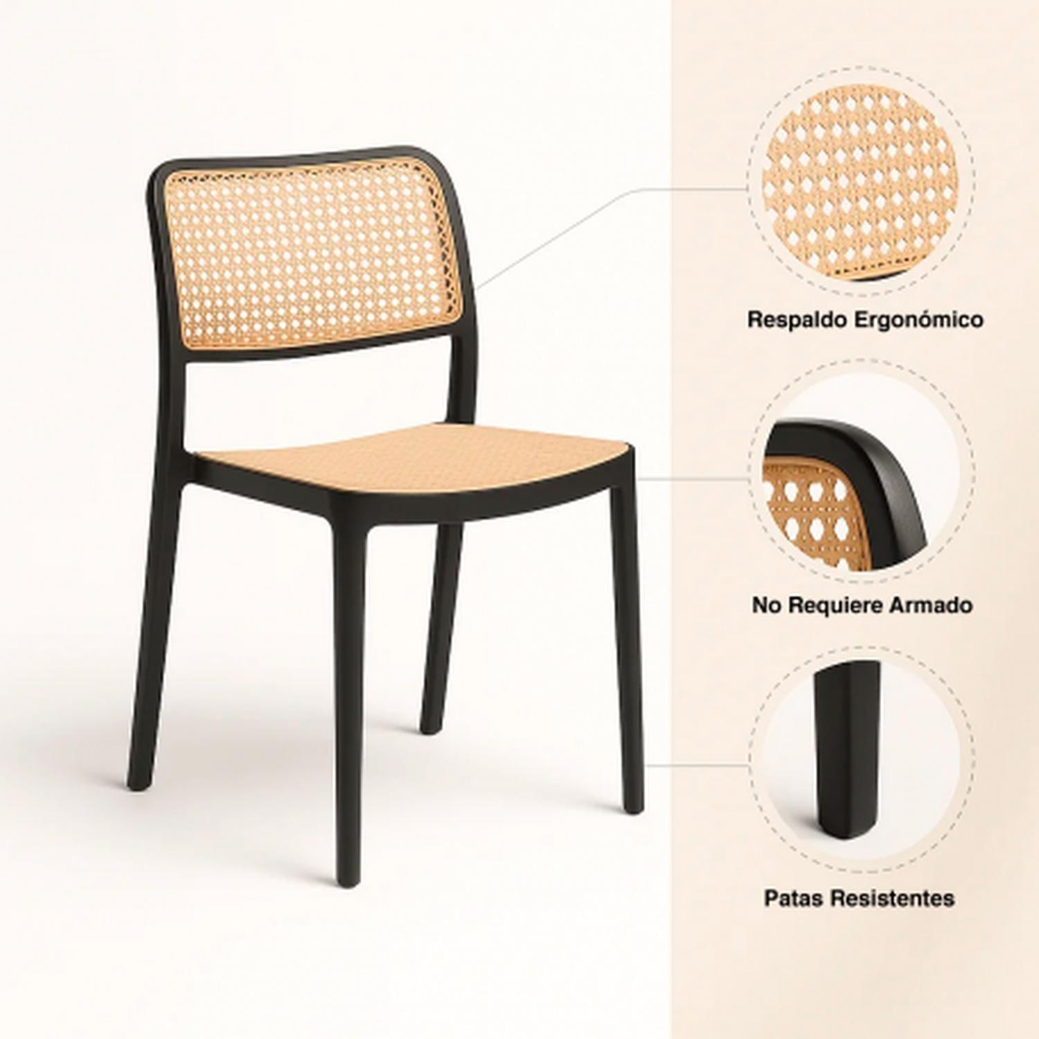 Silla Comedor Marques Negra-4