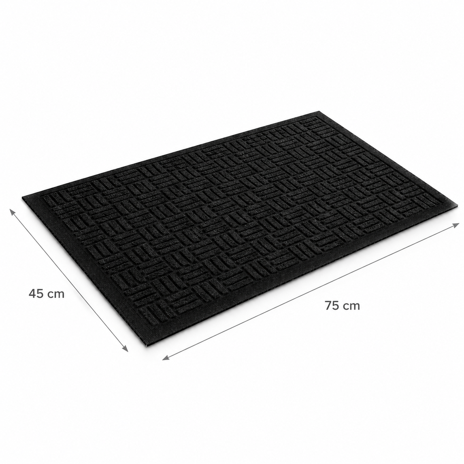 Limpia Pies Antideslizante 75x45cm Negro-3