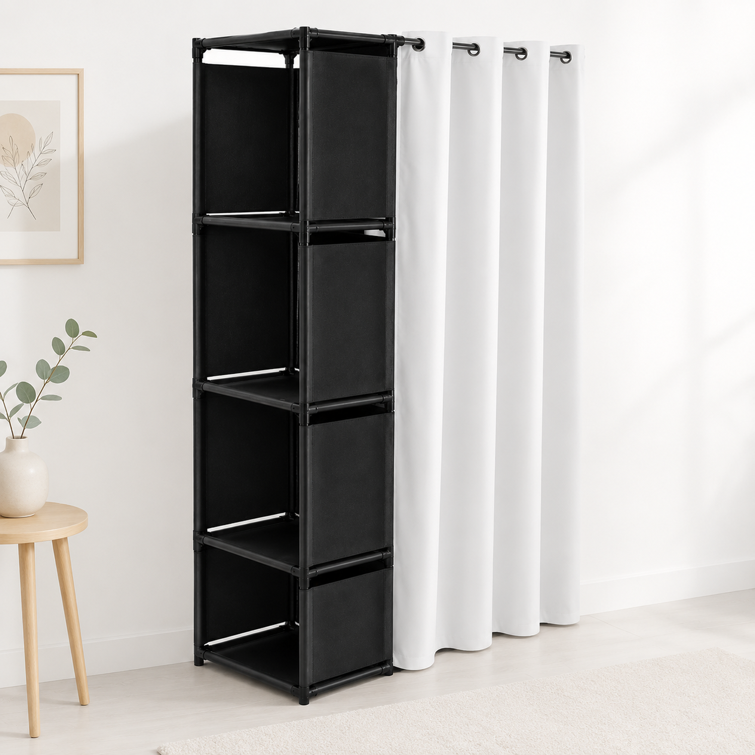 Closet organizador plegable Gris-1