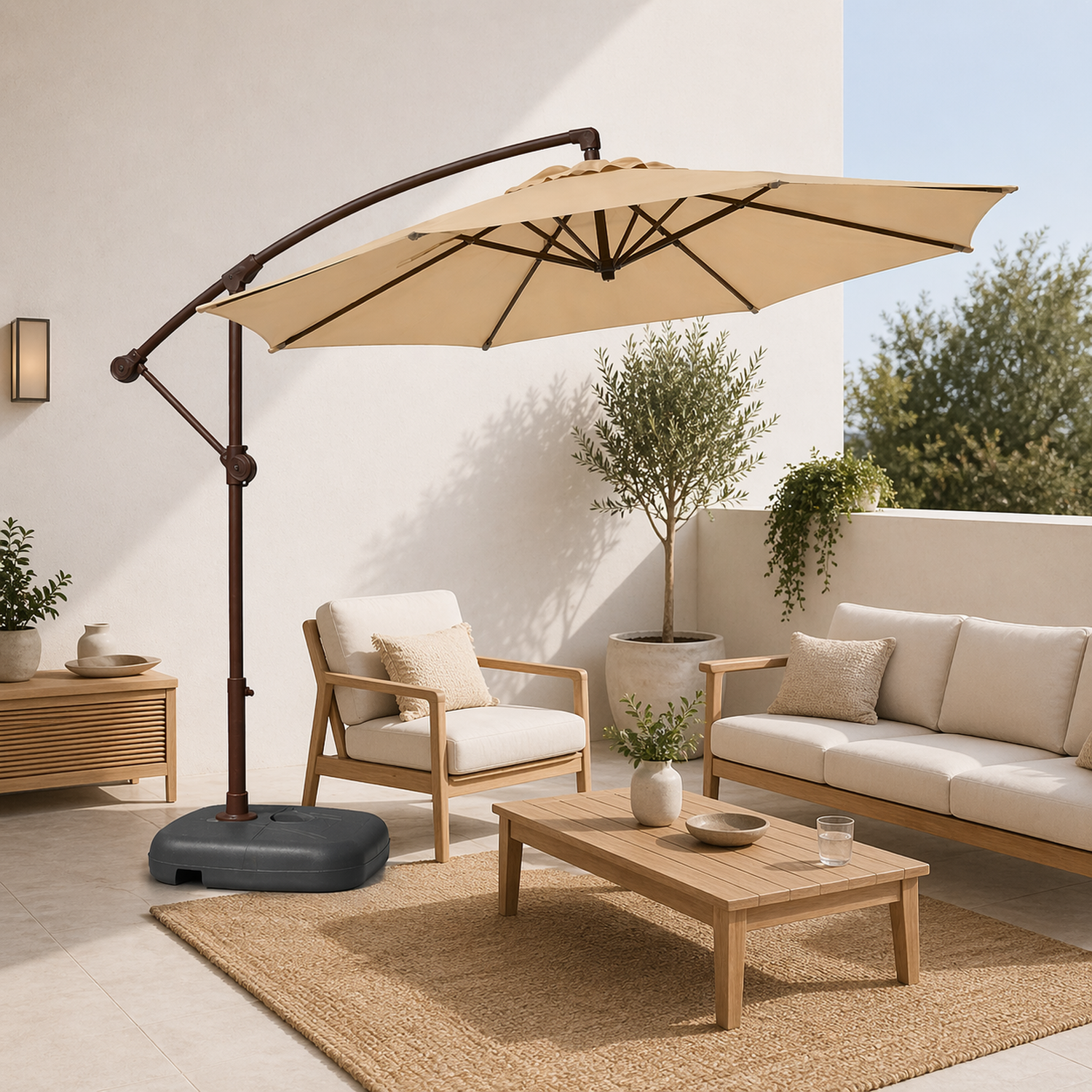 Quitasol Lateral 3M Terraluxe Beige-2