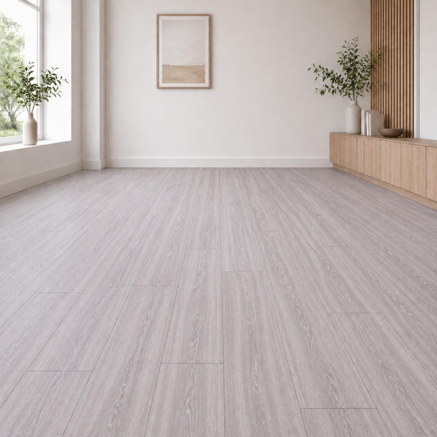 Piso vinilico SPC caja 12 unidades madera gris 2,69m2 122x184cm 4mm espesor-1