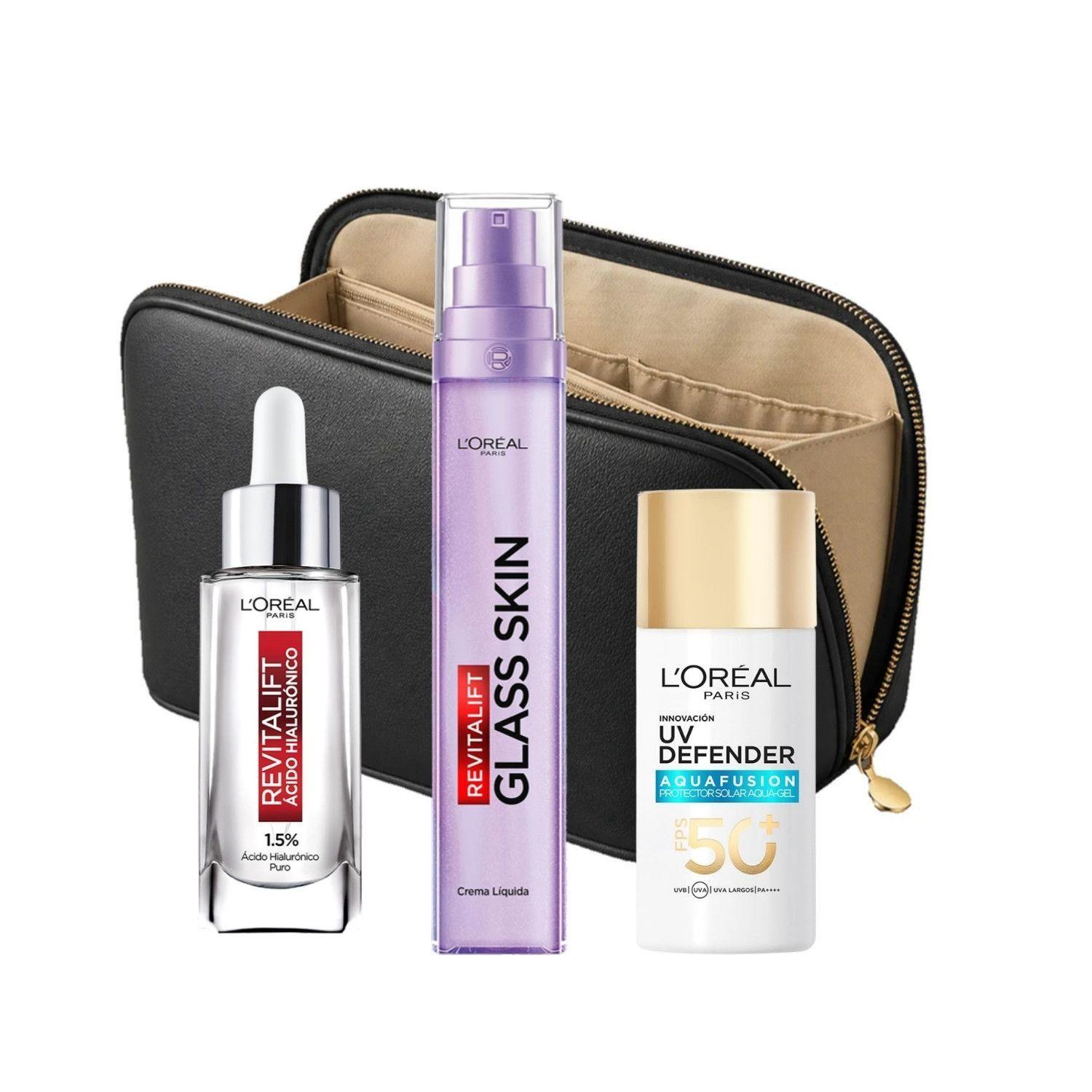 Kit L'Oréal Paris Rutina Skincare Glass Skin + Neceser-0