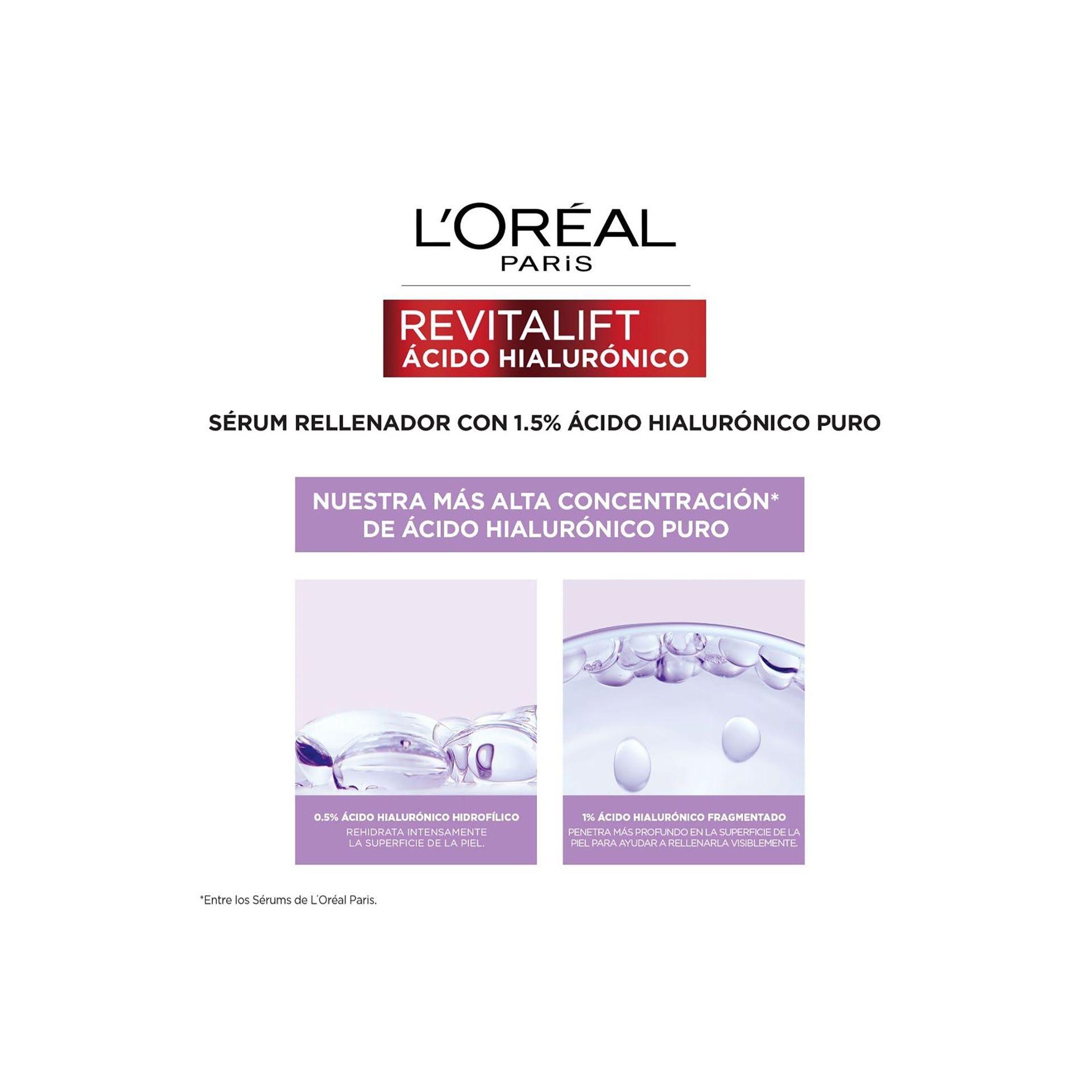 Pack L'Oréal Paris Revitalift Glass Skin Sérum Ácido Hialurónico + Crema Líquida-5