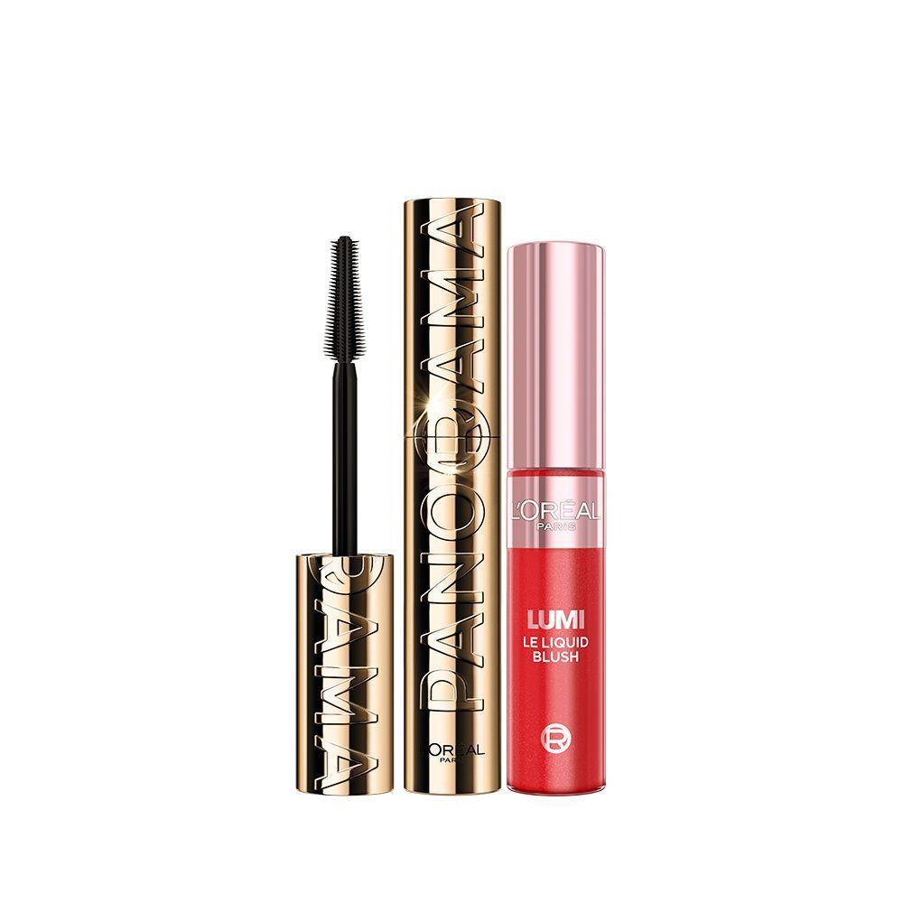 Voluminous Panorama Waterproof Mascara + Glotion Blush Rouge Paris-0