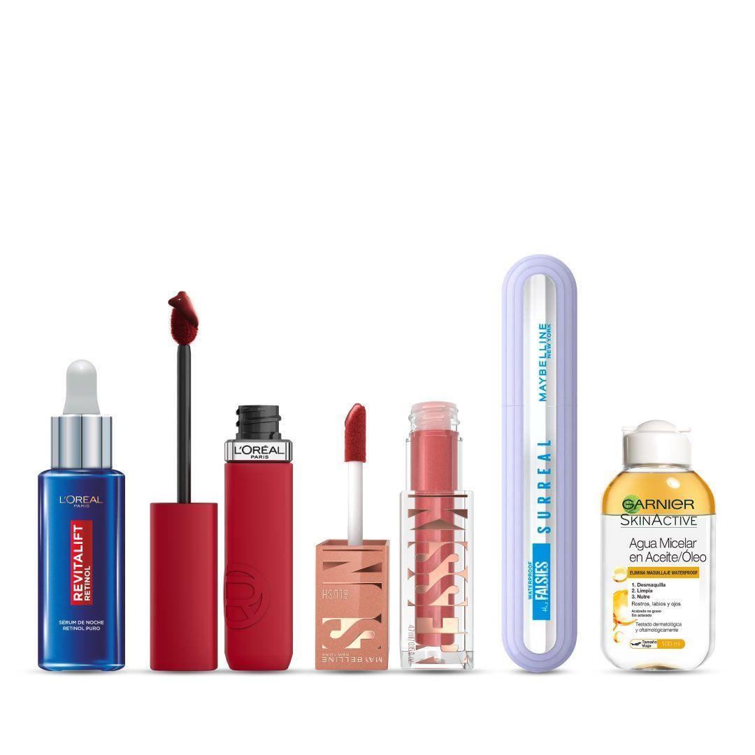 Viral Beauty Box L'Oréal Paris Sérum Retinol y Makeup Glam-1