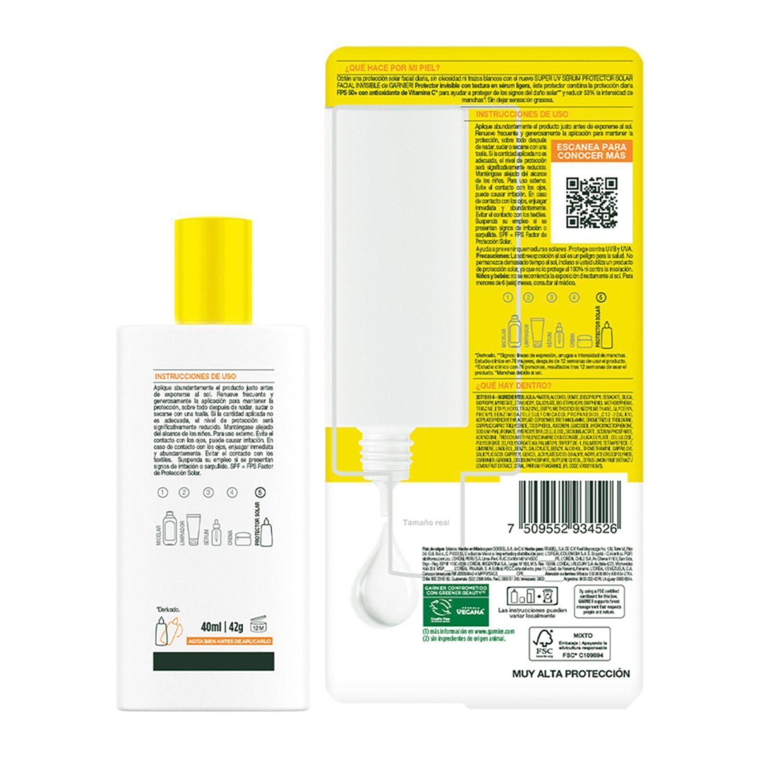 Pack Sérum Vitamina C + Súper UV Vitamina C Garnier-4