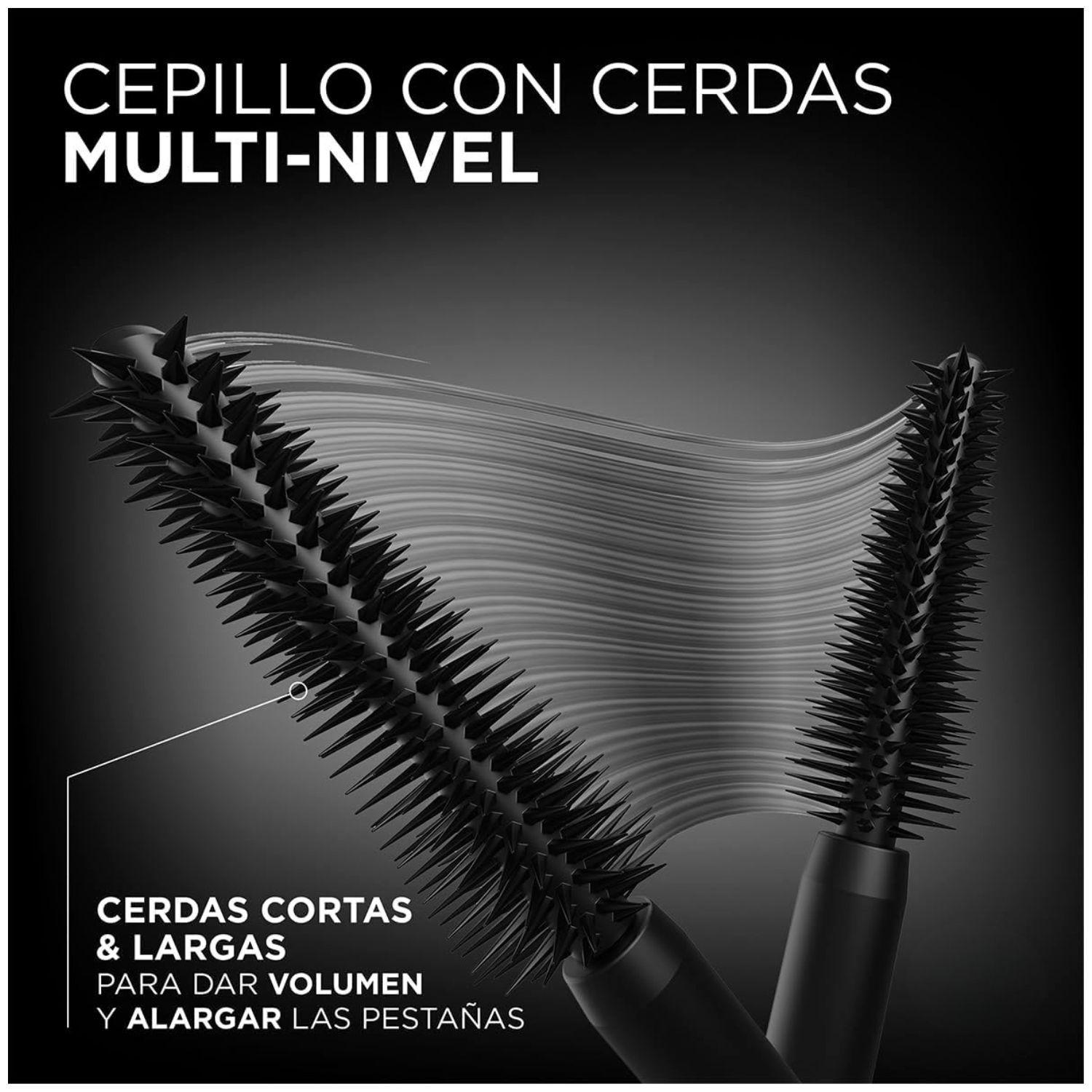 Kit Maquillaje L'Oréal Máscara Panorama Waterproof + Labial Laque + Neceser-5